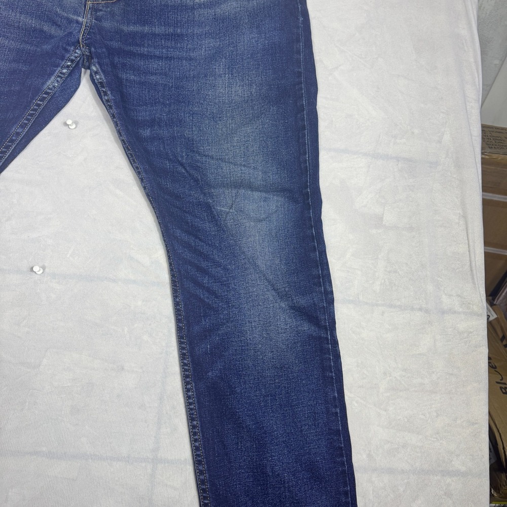Levi's 512 Mens Tapered Leg Jeans Blue Denim Five Pockets Slim Fit‎ Size W38 L30 - Picture 6 of 16
